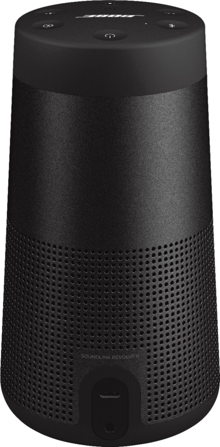 Bose - SoundLink Revolve II Portable Bluetooth Speaker - Triple Black-Triple Black