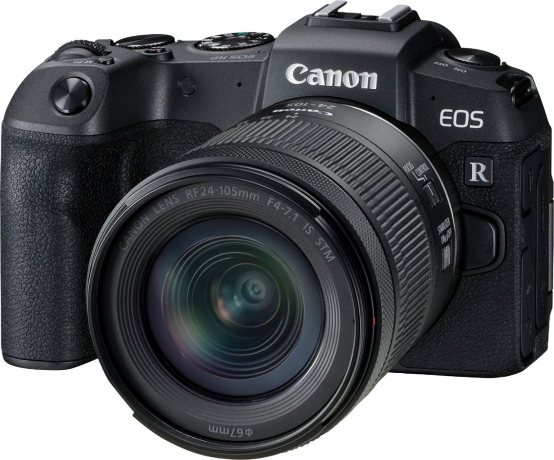Canon - EOS RP Mirrorless Camera with RF 24-105mm f/4-7.1 IS STM Lens-Black