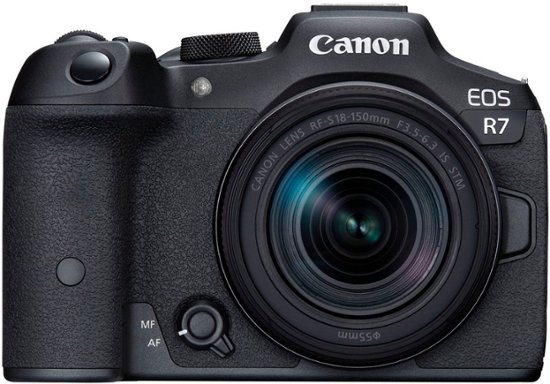 Canon - EOS R7 Mirrorless Camera with RF-S 18-150mm f/3.5-6.3 IS STM Lens - Black-Black