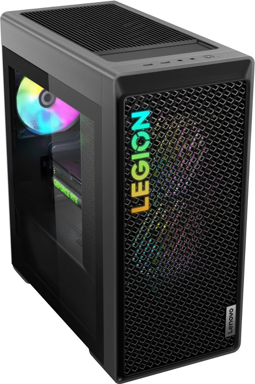 Lenovo - Legion Tower 5 AMD Gaming Desktop - AMD Ryzen 5-7600 - 16GB Memory - NVIDIA RTX 3060 12GB LHR - 512GB SSD - Storm Gray-AMD Ryzen 5 7000 Series-16 GB Memory-512 GB-Storm Gray