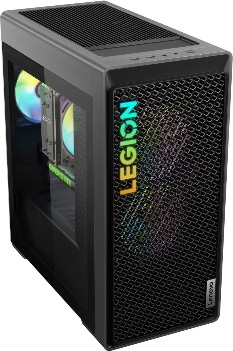 Lenovo - Legion Tower 5 AMD Gaming Desktop - AMD Ryzen 7-7700X - 16GB Memory - NVIDIA GeForce RTX 4070 12GB - 512GB SSD + 1TB HDD - Storm Gray-AMD Ryzen 7 7000 Series-16 GB Memory-512 GB-Storm Gray