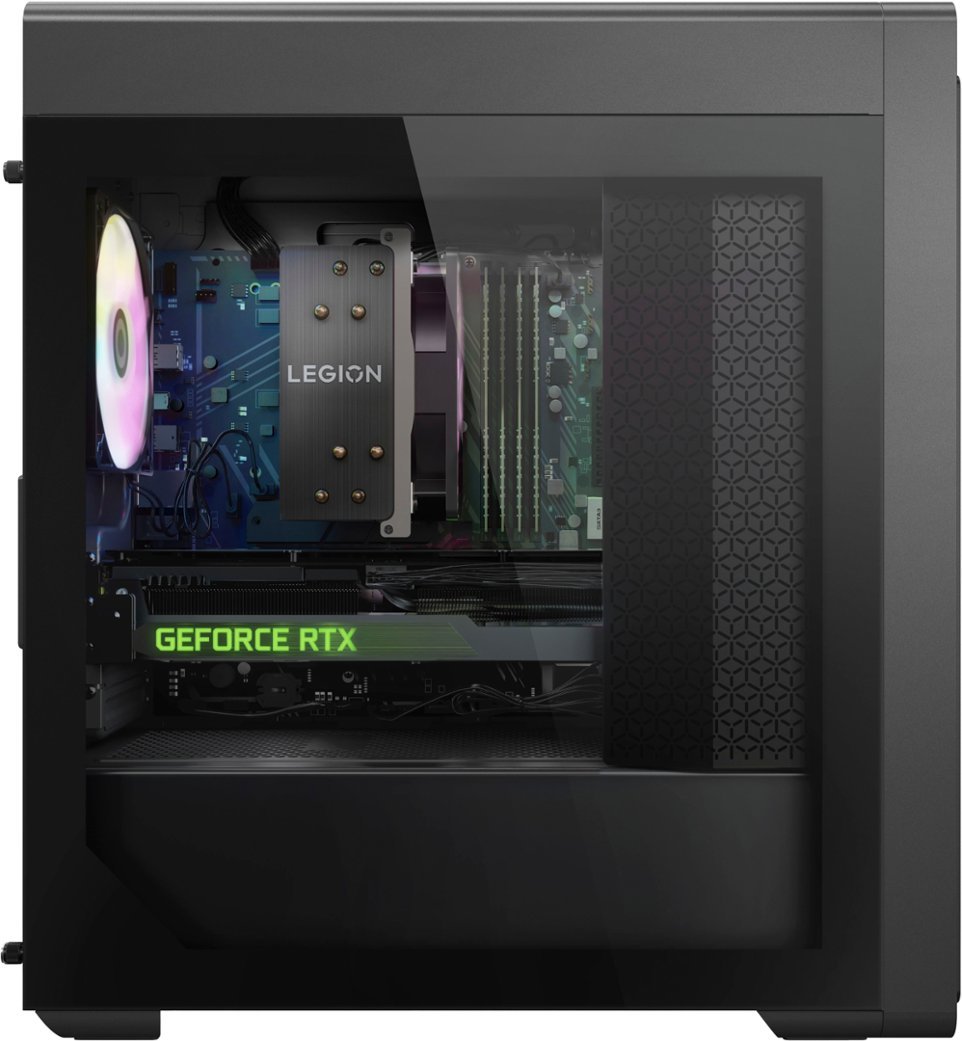 Lenovo - Legion Tower 5 AMD Gaming Desktop - AMD Ryzen 7-7700X - 16GB Memory - NVIDIA GeForce RTX 4070 12GB - 512GB SSD + 1TB HDD - Storm Gray-AMD Ryzen 7 7000 Series-16 GB Memory-512 GB-Storm Gray