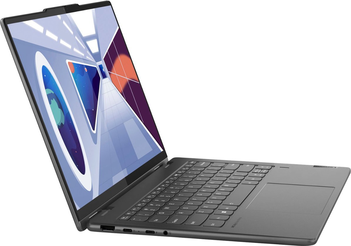 Lenovo - Yoga 7i 2-in-1 14" 2.2K Laptop - Intel Evo Platform - Intel Core i7-1355U with 16GB Memory - 512GB SSD - Storm Grey-Intel 13th Generation Core i7-16 GB Memory-512 GB-Storm Grey