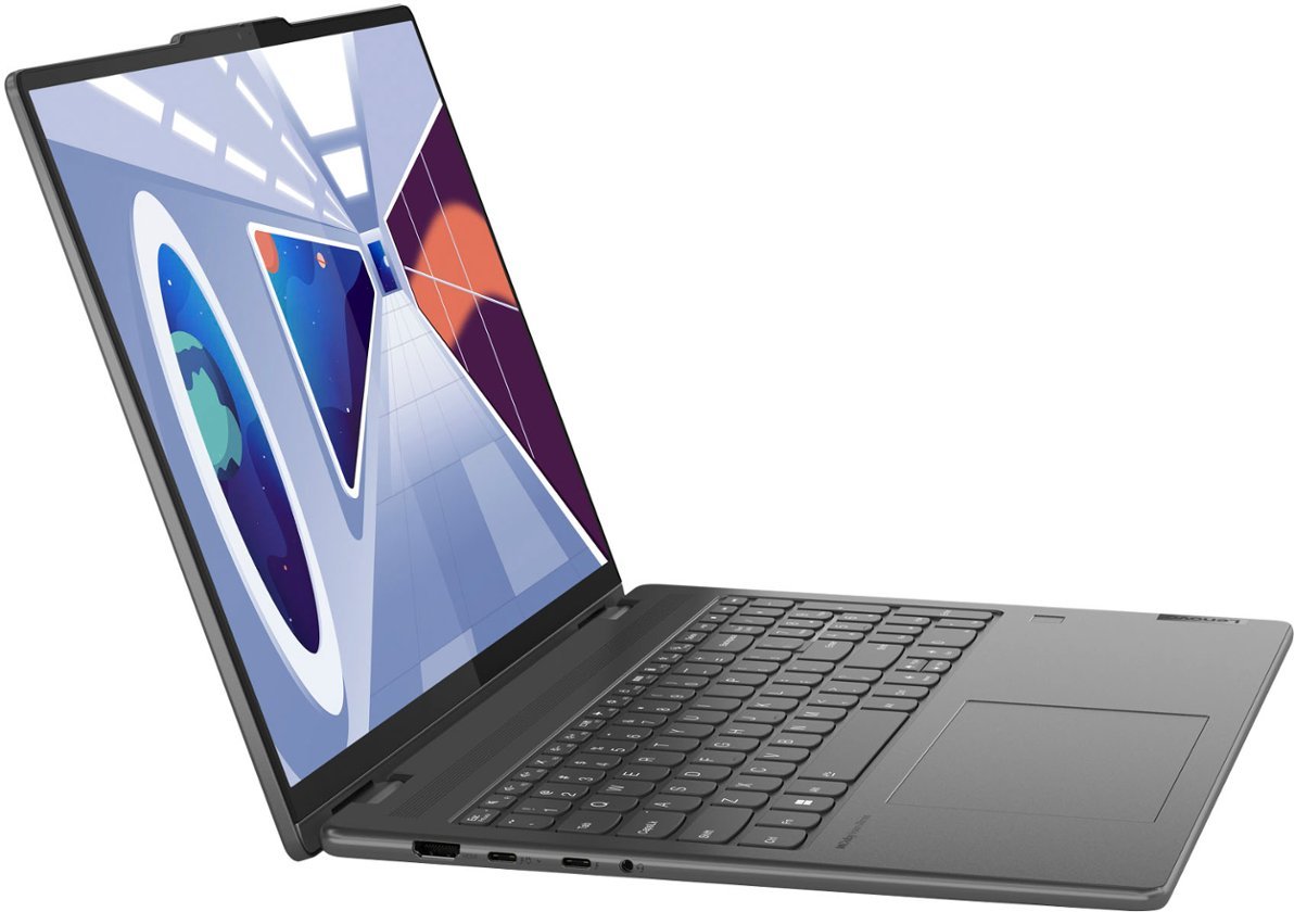 Lenovo - Yoga 7i 16" WUXGA 2 in 1 Touch-Screen Laptop - Intel Core i7-1355U - 16GB Memory - 512GB SSD - Storm Grey-Intel 13th Generation Core i7-16 GB Memory-512 GB-Storm Grey