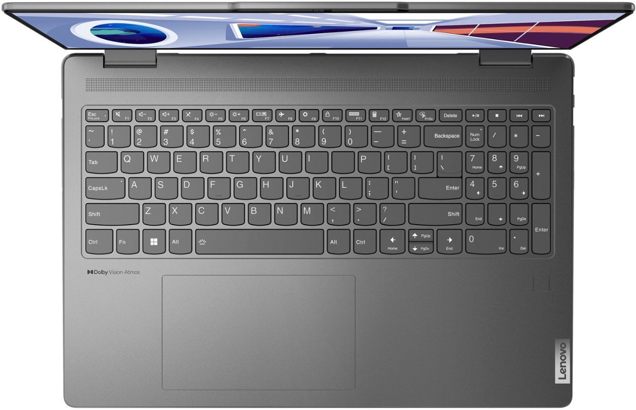 Lenovo - Yoga 7i 16" WUXGA 2 in 1 Touch-Screen Laptop - Intel Core i7-1355U - 16GB Memory - 512GB SSD - Storm Grey-Intel 13th Generation Core i7-16 GB Memory-512 GB-Storm Grey