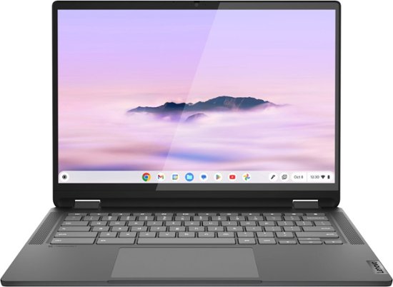 Lenovo - IdeaPad Flex 5i Chromebook Plus Laptop 14" - 2K Touch - Intel i3-1315U with 8GB Memory - Intel UHD Graphics - 128GB SSD - Storm Grey-Intel 13th Generation Core i3-8 GB Memory-128 GB-Storm Grey