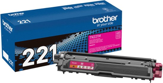 Brother - TN221M Standard-Yield Toner Cartridge - Magenta-Magenta