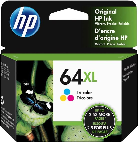 HP - 64XL High-Yield Ink Cartridge - Tri-Color-Tri-Color