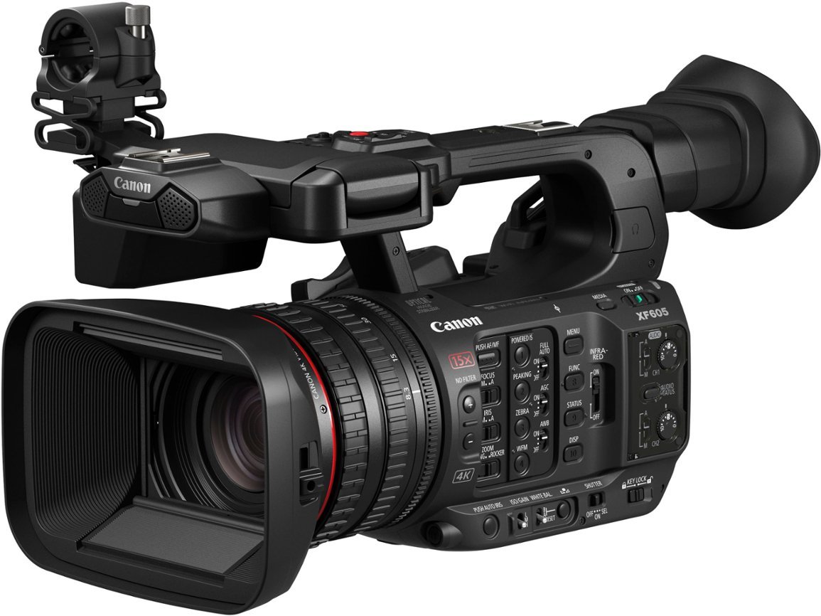 Canon - XF605 4K UHD Professional Camcorder - Black-Black