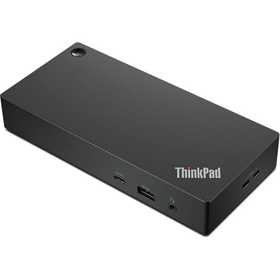 Lenovo - ThinkPad Universal USB-C Smart Docking Station - Black-Black