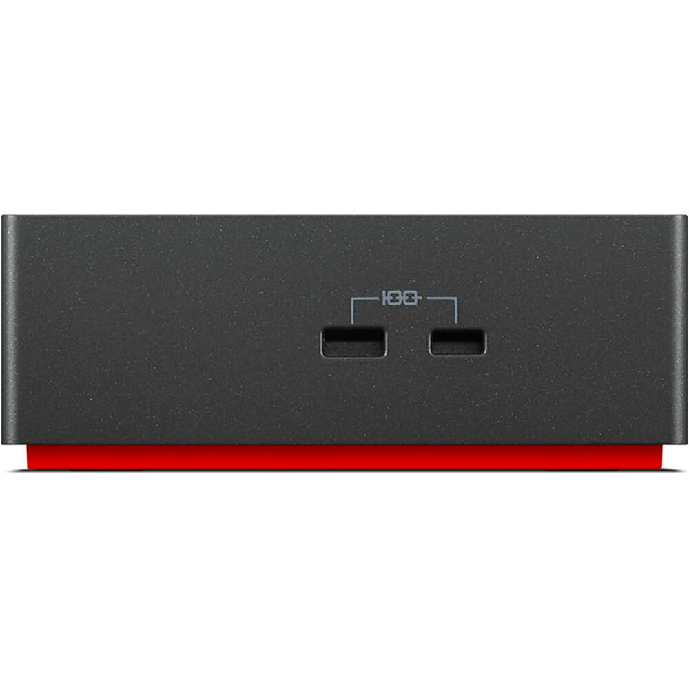 Lenovo - ThinkPad Universal USB-C Smart Docking Station - Black-Black