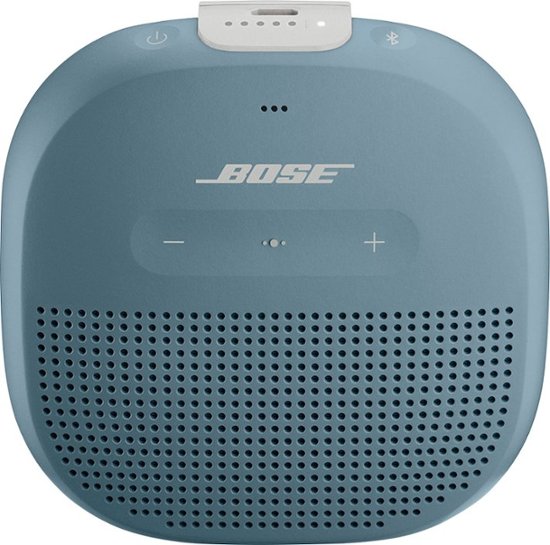 Bose - SoundLink Micro Portable Bluetooth Speaker with Waterproof Design - Stone Blue-Stone Blue