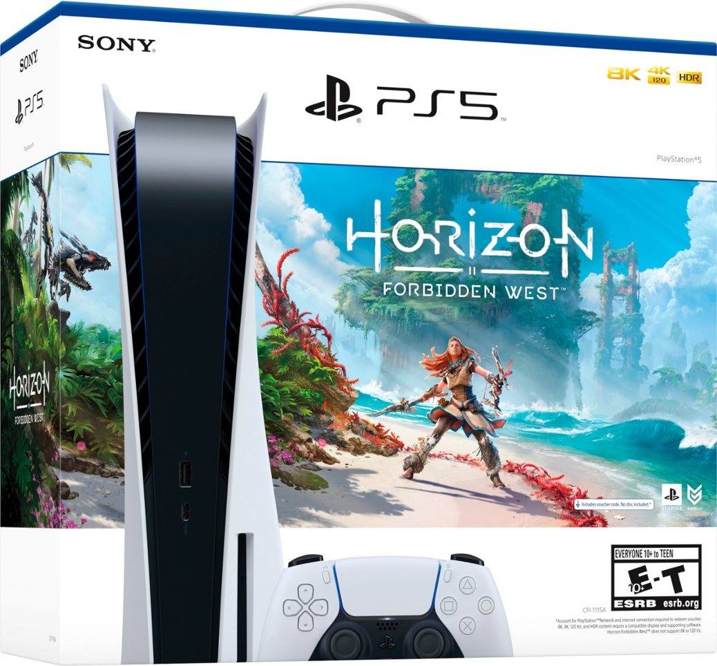 Sony - PlayStation 5 Console – Horizon Forbidden West Bundle - White-White