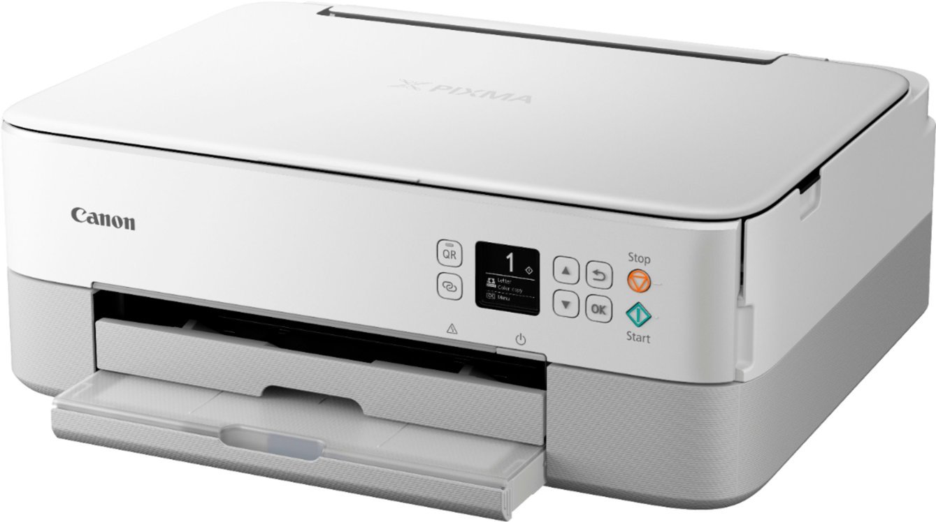 Canon - PIXMA TS6420a Wireless All-In-One Inkjet Printer - White-White