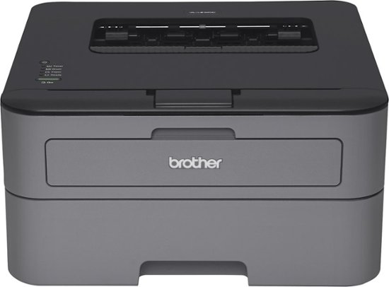 Brother - HL-L2320D Black-and-White Laser Printer - Gray-Gray