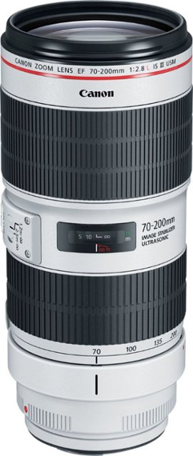 Canon - EF70-200mm F2.8L IS III USM Optical Telephoto Zoom Lens for EOS DSLR Cameras - White-White