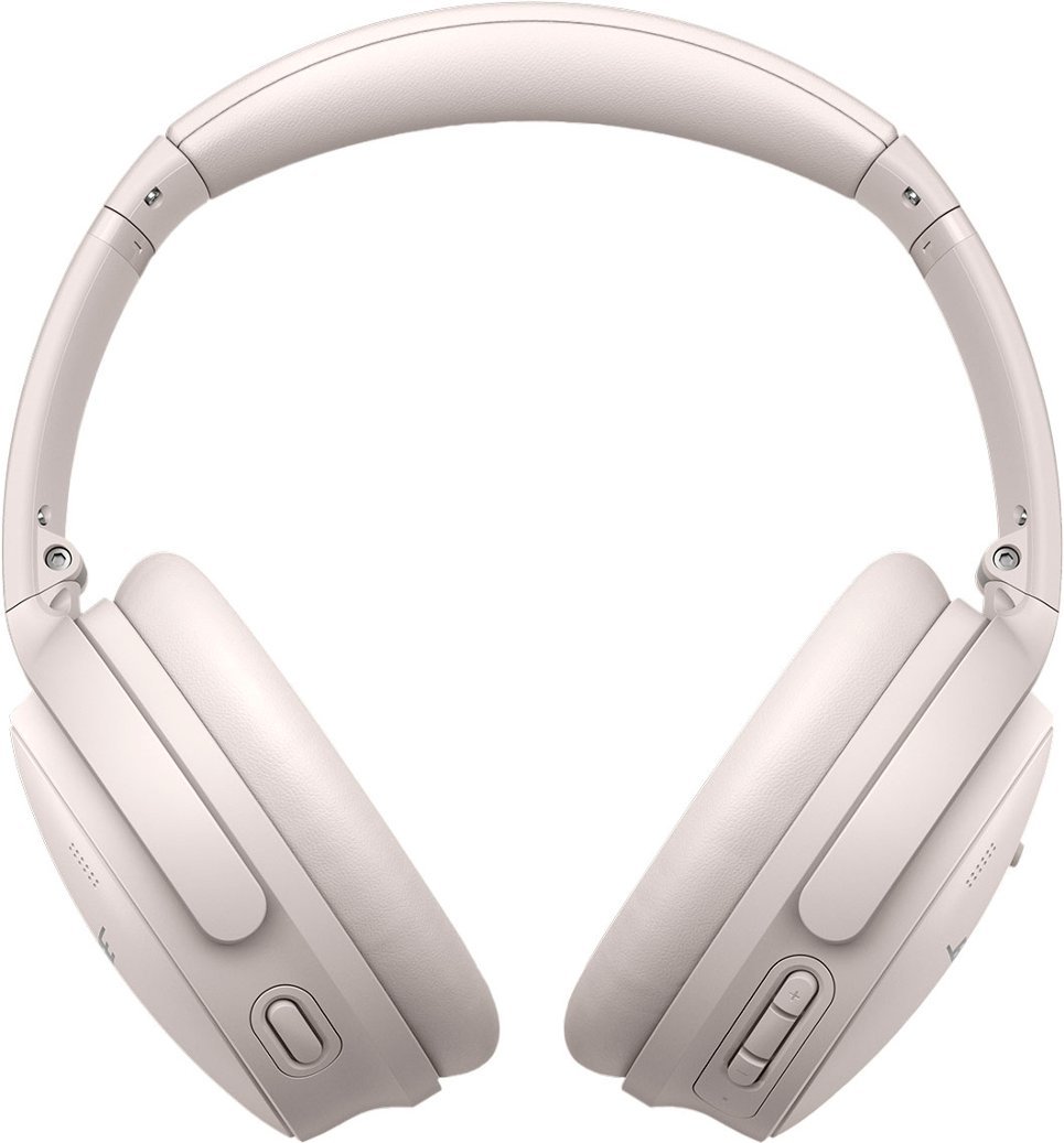 Bose - QuietComfort 45 Wireless Noise Cancelling Over-the-Ear Headphones - White Smoke-White Smoke