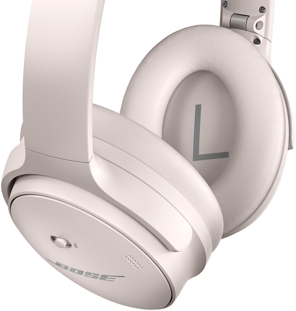 Bose - QuietComfort 45 Wireless Noise Cancelling Over-the-Ear Headphones - White Smoke-White Smoke