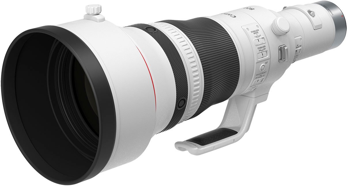 Canon - RF800mm F5.6 L IS USM Telephoto Lens for EOS R-Series Cameras - White-White