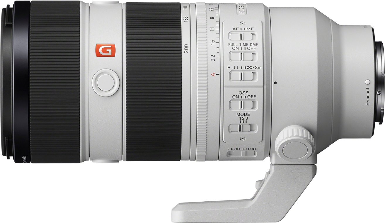 Sony - FE 70-200mm F2.8 GM OSS II Full-Frame Telephoto Zoom G Master E mount Lens - White-White