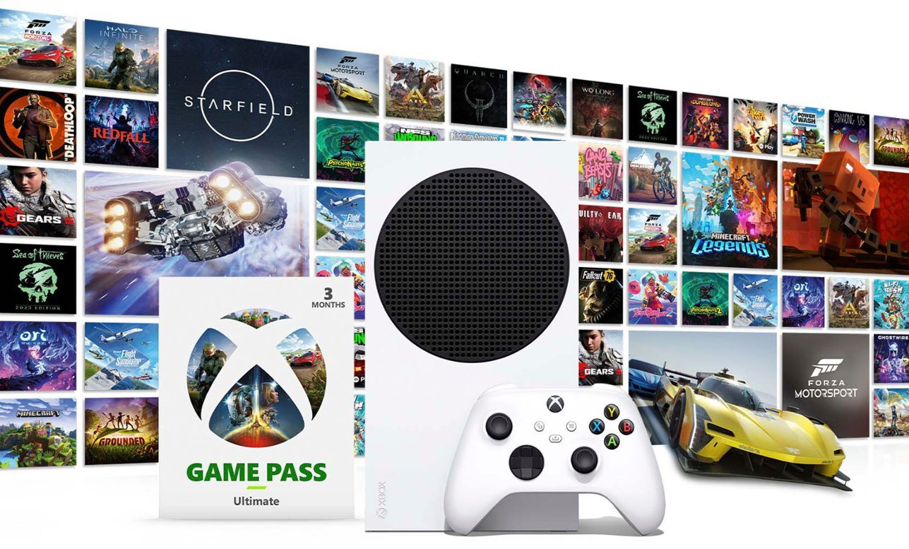 Microsoft - Xbox Series S 512GB All-Digital Starter Bundle Console with Xbox Game Pass (Disc-Free Gaming) - White-White