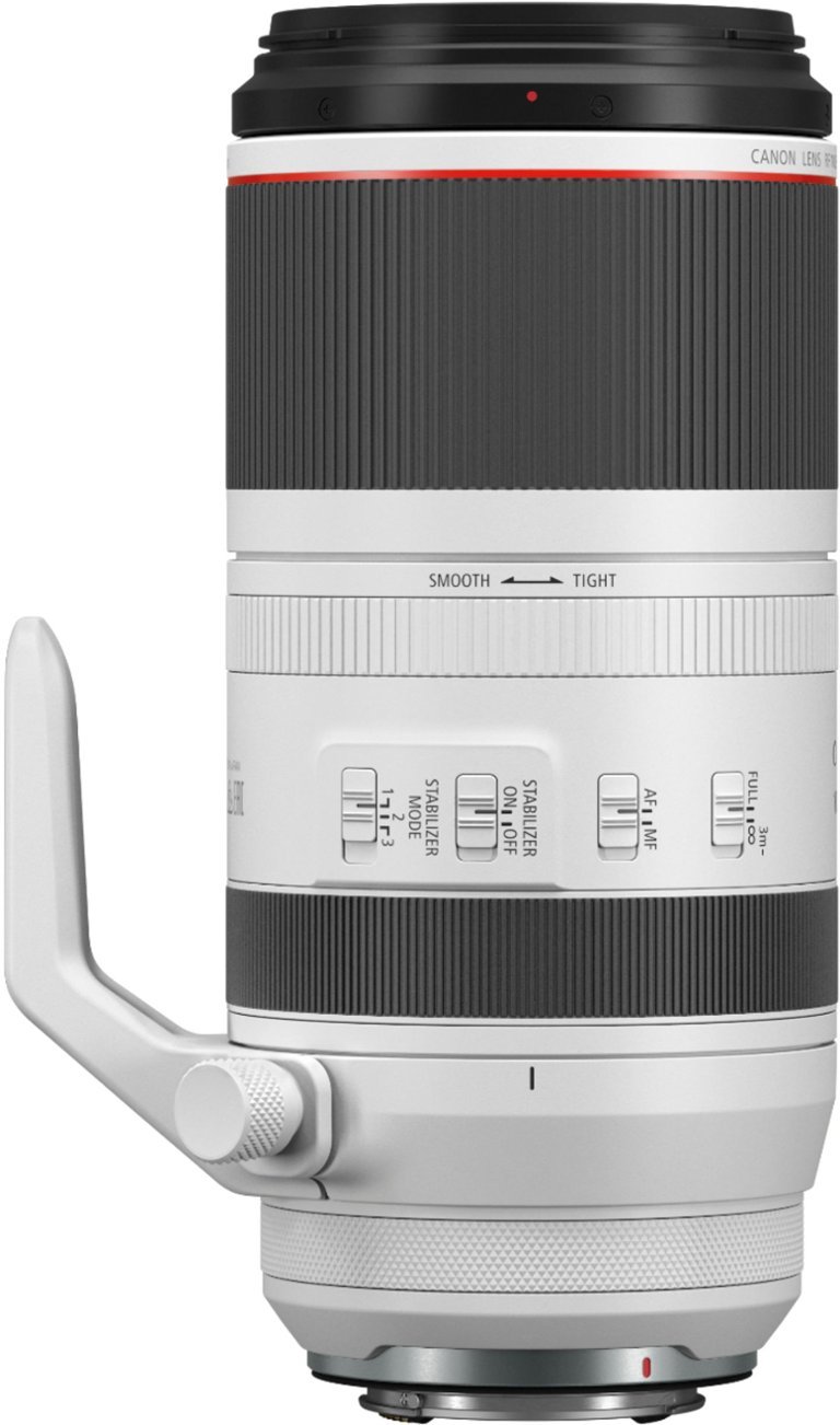 Canon - RF100-500mm F4.5-7.1 L IS USM Telephoto Zoom Lens for EOS R-Series Cameras - White-White