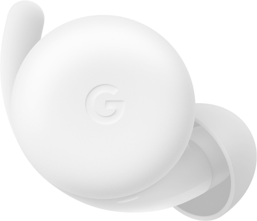 Google - Geek Squad Certified Refurbished Pixel Buds A-Series True Wireless In-Ear Headphones - White-White