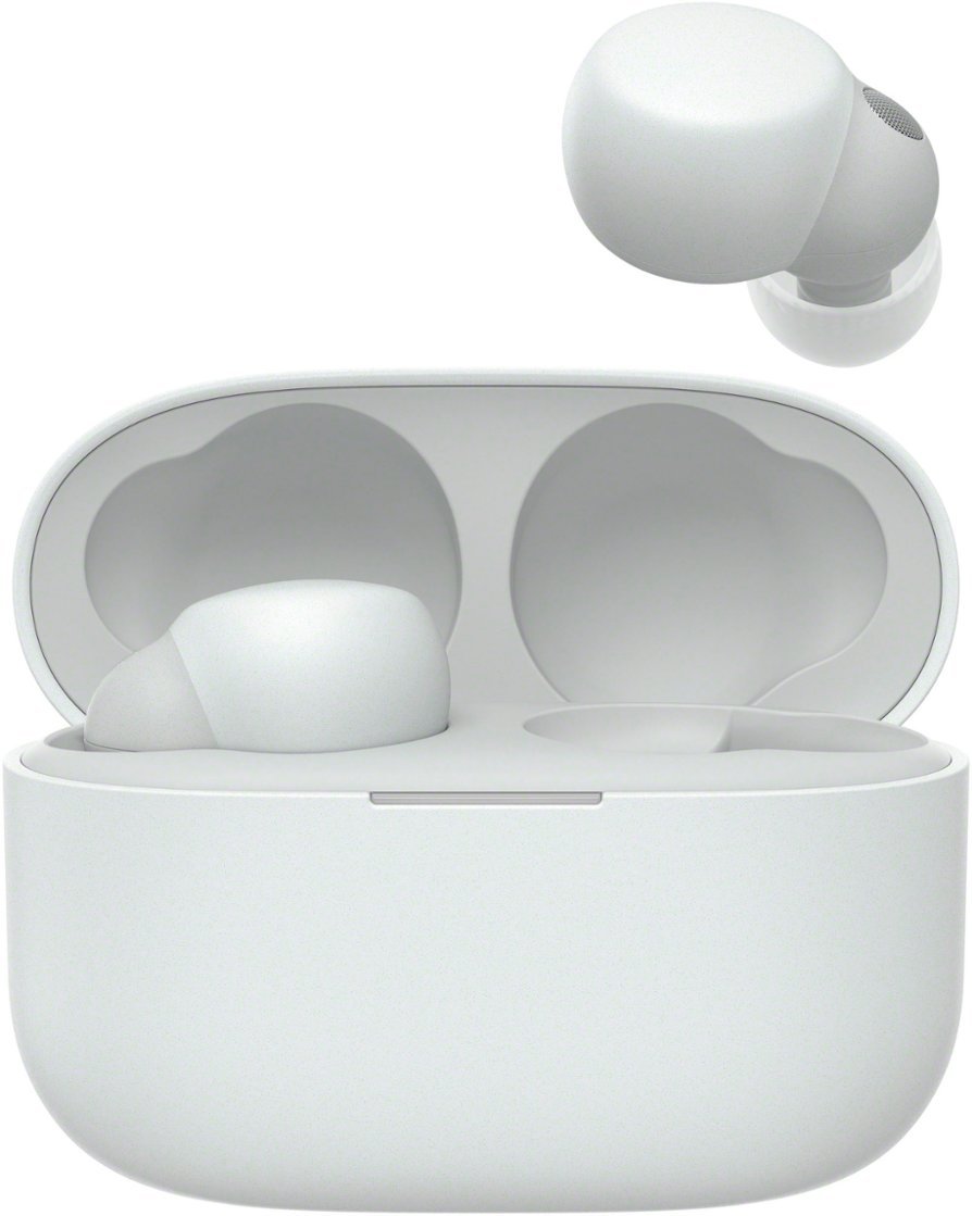 Sony - Link Buds S True Wireless Noise Canceling Earbuds - White-White