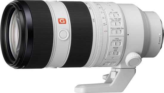 Sony - FE 70-200mm F2.8 GM OSS II Full-Frame Telephoto Zoom G Master E mount Lens - White-White