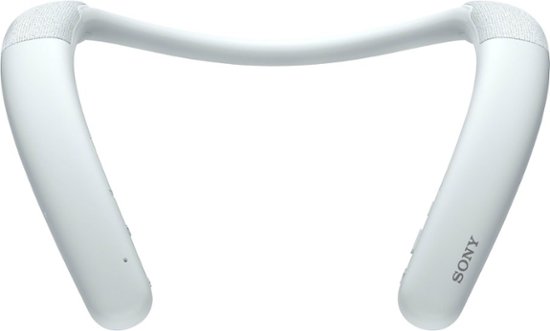 Sony - Bluetooth Wireless Neckband Speaker - White-White