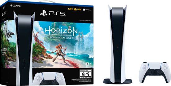 Sony - PlayStation 5 Digital Edition – Horizon Forbidden West Bundle - White-White