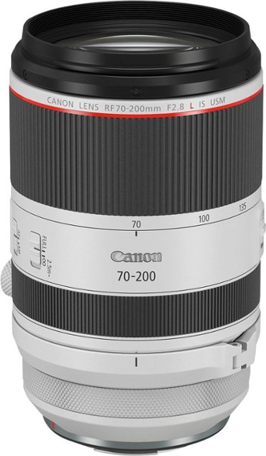 Canon - RF70-200mm F2.8L IS USM Telephoto Zoom Lens for EOS R-Series Cameras - White-White