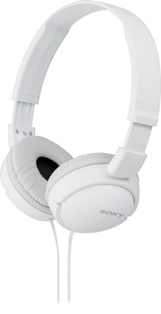 Sony - ZX Series Wired On-Ear Headphones - White-White