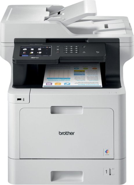 Brother - MFC-L8900CDW Wireless Color All-in-One Laser Printer - White-White