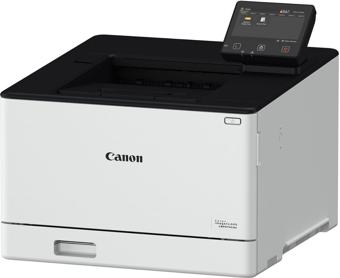 Canon - image CLASS LBP674Cdw Wireless Color Laser Printer - White-White