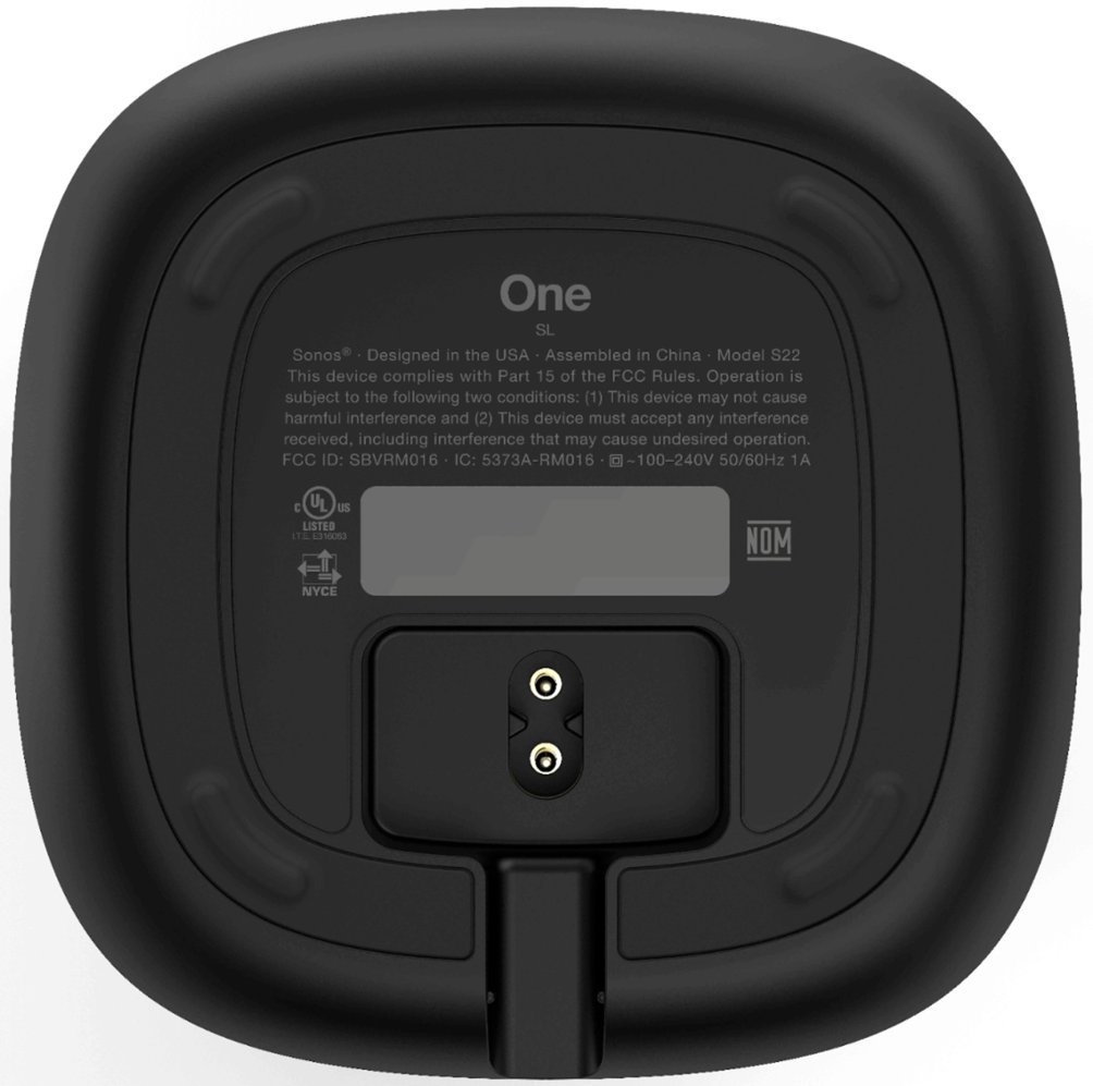 Sonos - One SL Wireless Smart Speaker - Black-Black