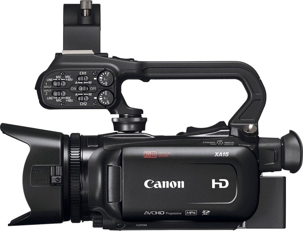 Canon - XA15 HD Flash Memory Premium Camcorder - Black-Black