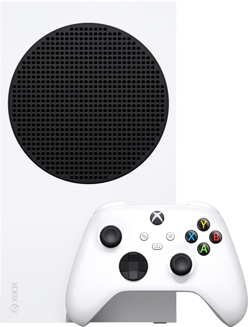 Microsoft - Xbox Series S 512 GB Console – Gilded Hunter Bundle (Disc-Free Gaming) - White-White